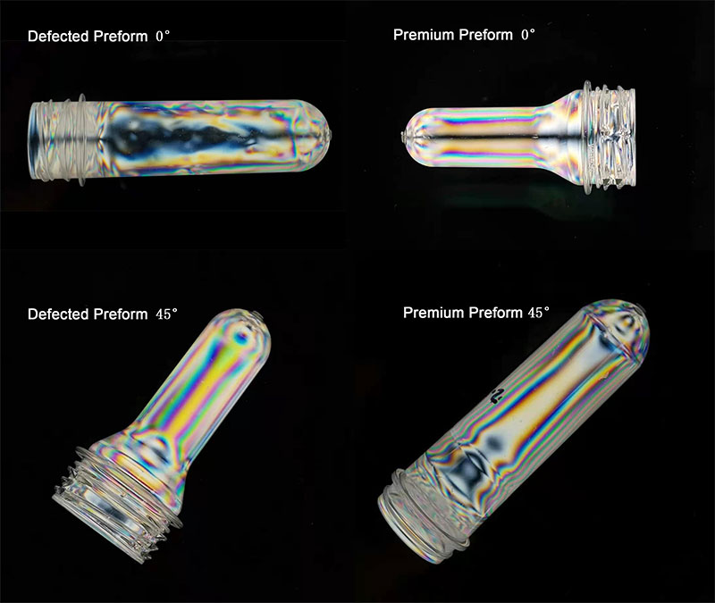 Stress of PET Plastic Preforms